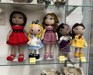 Hand crochet dolls by local crafter