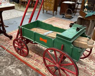Antique goat cart! 