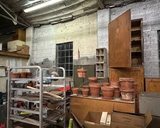 planters, racks, wood shipping crate/storage