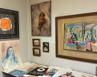 framed and unframed original art