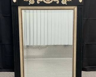 The Bombay Company Black And Gold Colored Ornate Mirror 