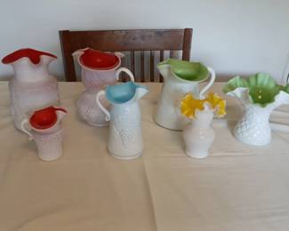 Kanawha Glass Colorful Art Glass Vase Collection  Assorted Small Decorative Pieces