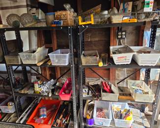 Some tools are vintage. And miscellaneous garage items.