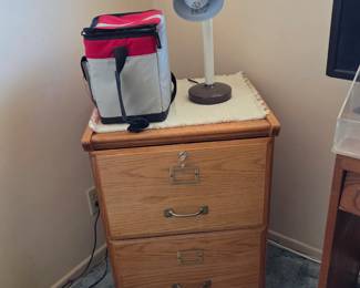 Solid Oak file cabinet