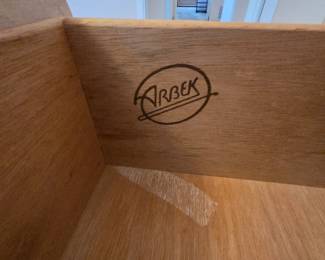 1980's Arbek Solid wood Dressers