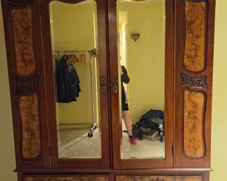 Vintage Armoire.  Top and bottom can be removed for transport.