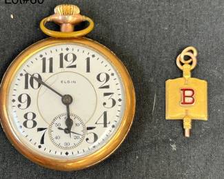 10K Charm Pendant Pocket Watch