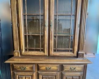 Wooden china cabinet