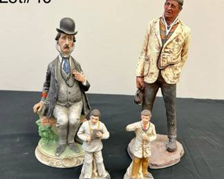 Porcelain figurines, specifically featuring doctors.