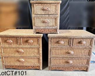 Pair Of Night Stand And A Small Nightstand