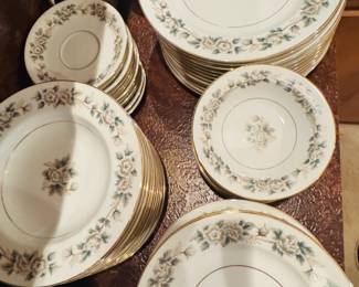 Noritake Laurette Service for 12 with completer set