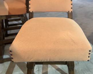 Six Swivel Bar Chairs