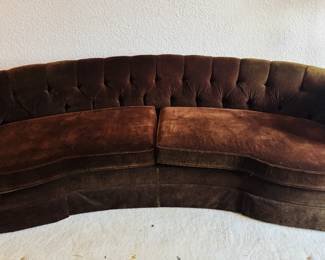 MID CENTURY KIDNEY SHAPED SOFA