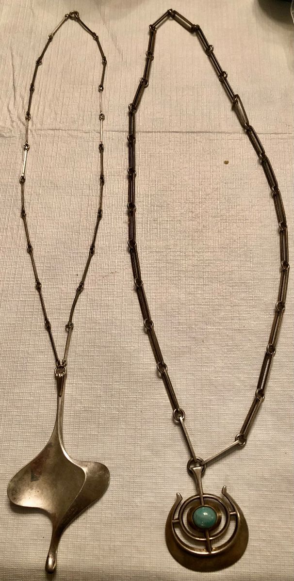 Mid Century Modern Design Sterling Jewelry by David-Andersen Norway 