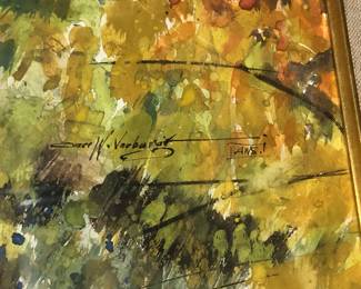 Carl W. Verbugt (1906-1981) Listed watercolor artist in several museums