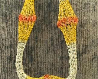 Handmade Sculptural Wire Necklace