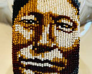 Marcus Amerman (Choctaw) Beaded Portrait Cuff