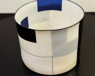 BODIL MANZ, (Danish, b. 1943), Cylinder, c. 2000, Porcelain