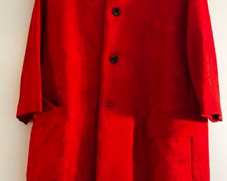 Red Jacquard Opera Coat
