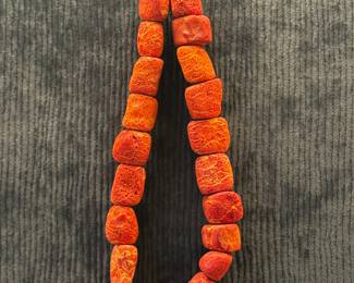 Chunky Sponge Coral Statement Necklace