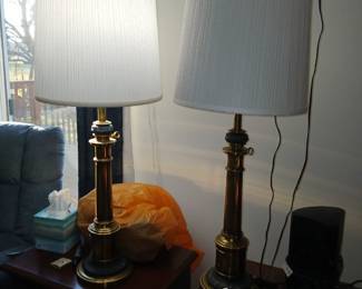 brass lamps