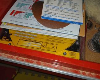 craftsman tool chest below rotary saw