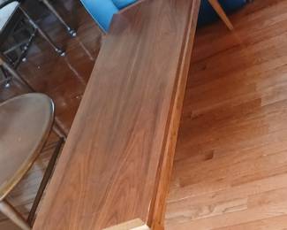 walnut mid century coffee table