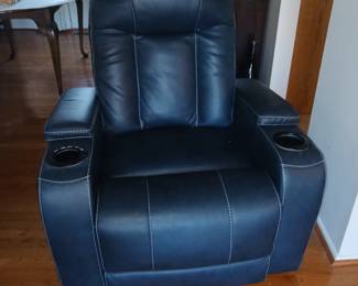 leather electric recliner 1 year old