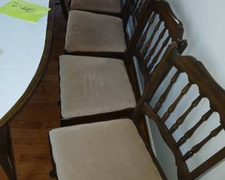 8 walnut dining chairs