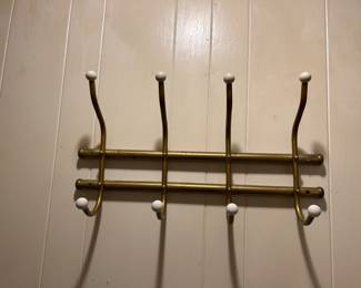BRASS COAT HANGER.