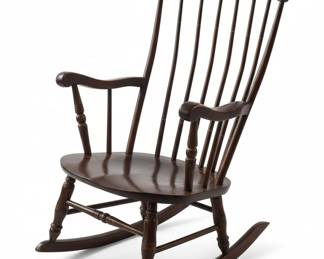 Vintage Fruit Basket Stenciled Rocking Chair