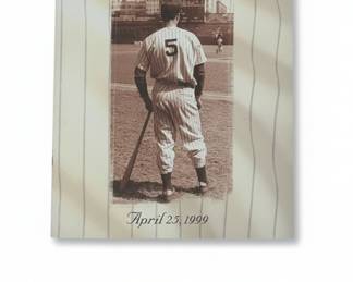 Yankees Remember Joe DiMaggio Commemorative Program and Owner's Box Ticket Stub, April 25th, 1999