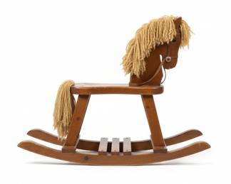 Vintage Wood Rocking Horse