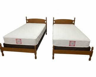 Twin Bed Frames with Twin Signature Sleep Mattresses
