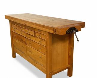 Solid Wood Workman's Cabinet/Chest