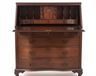 Antique Secretary Desk with a Slant Front