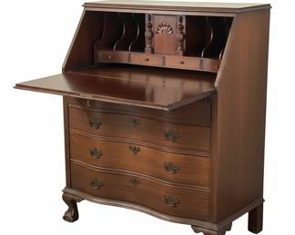 Antique Secretary Desk with a Slant Front