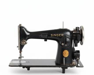 Antique Singer Sewing Machine & Table