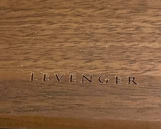 Levenger Wood Chess Board and Chess Pieces