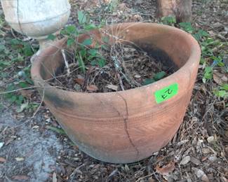#27  Round Terracotta Pot  19x16   $45