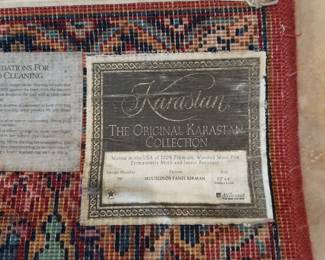 #75  Karastan Rug  2'x4'   $160