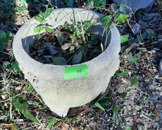 #30  Concrete Pot w/Legs  16x16   $40
