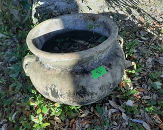 #18  Round Terracotta Pot w/Handles  17x16   $30