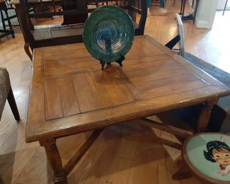 #15  Ethan Allen Coffee Table 38"Wx38"Dx18"H   $265