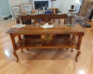 #16  Ethan Allen Sofa Table 54"Wx17"Dx28"H   $350