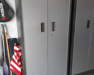 #1+#2  Gladiator Garage Cabinet on Casters 30"Wx18"Dx65"H   $275 each