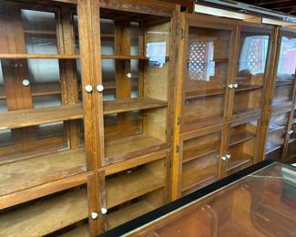 Custom Made Display Cabinets (on wheels)