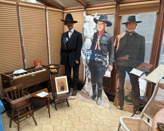 Wyatt Earp Mannequin, Cut-Outs including Clint Eastwood