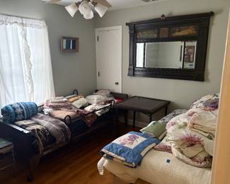 Medical Bed, Mirror, Bed Sheets