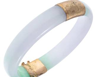 Jade, 14k Yellow Gold Bracelet
